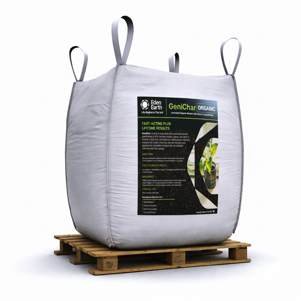 GeniChar Organic: Organic Biochar Activated with Proprietary Beneficial Microbe Populations